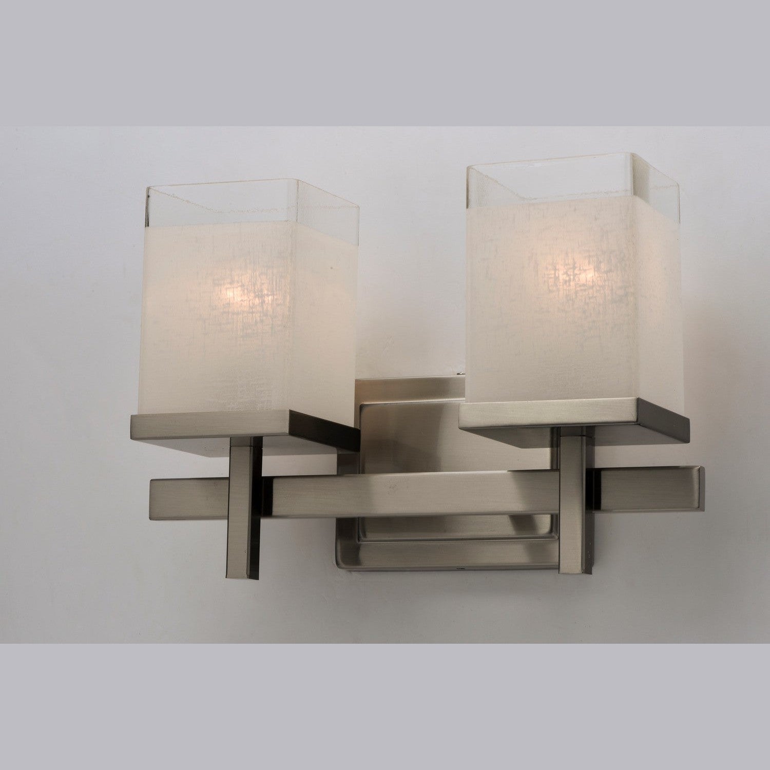 Maxim - 2152LNSN - Two Light Bath Vanity - Tetra - Satin Nickel