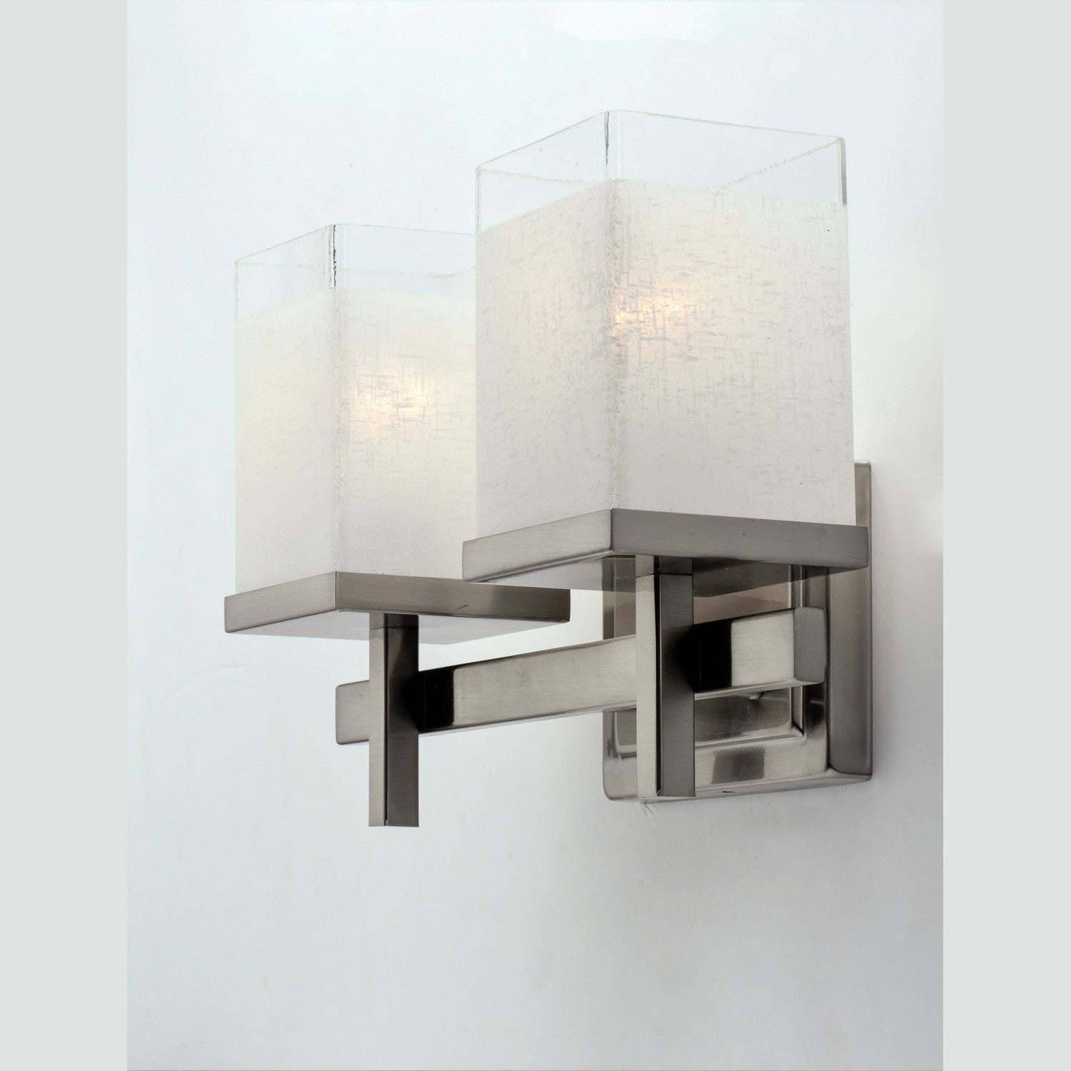 Maxim - 2152LNSN - Two Light Bath Vanity - Tetra - Satin Nickel