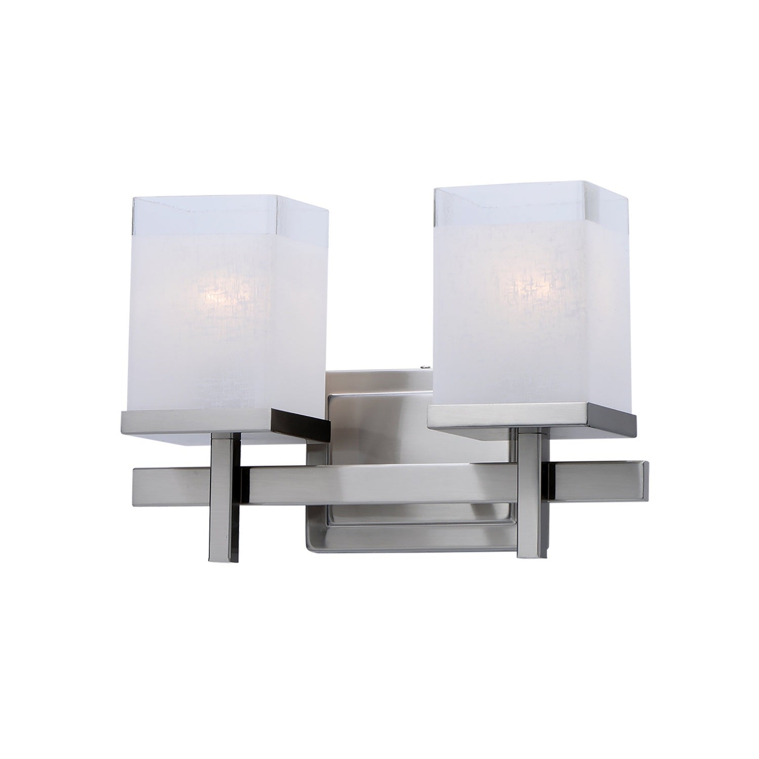 Maxim - 2152LNSN - Two Light Bath Vanity - Tetra - Satin Nickel