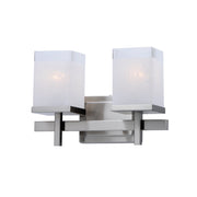 Maxim - 2152LNSN - Two Light Bath Vanity - Tetra - Satin Nickel