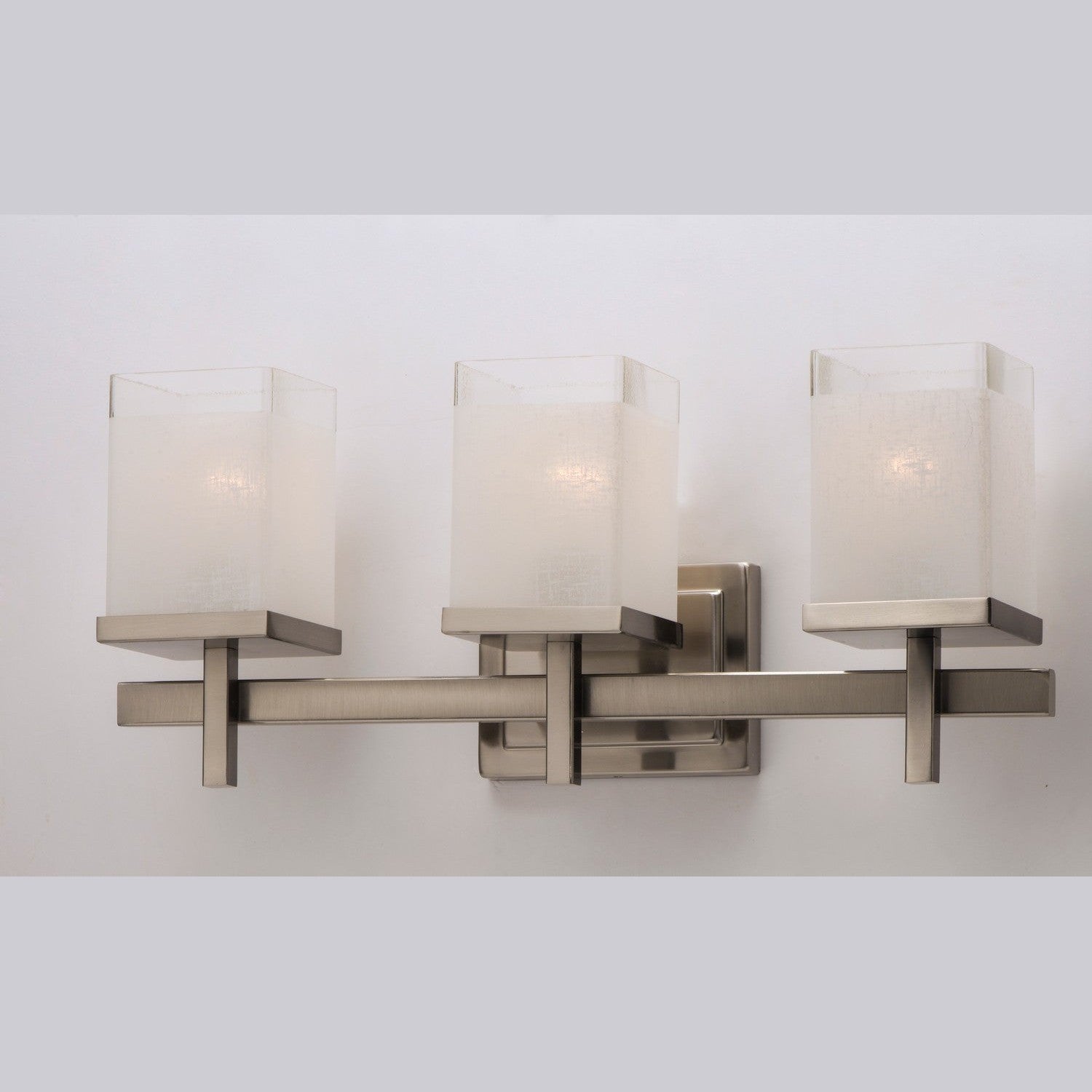 Maxim - 2153LNSN - Three Light Bath Vanity - Tetra - Satin Nickel