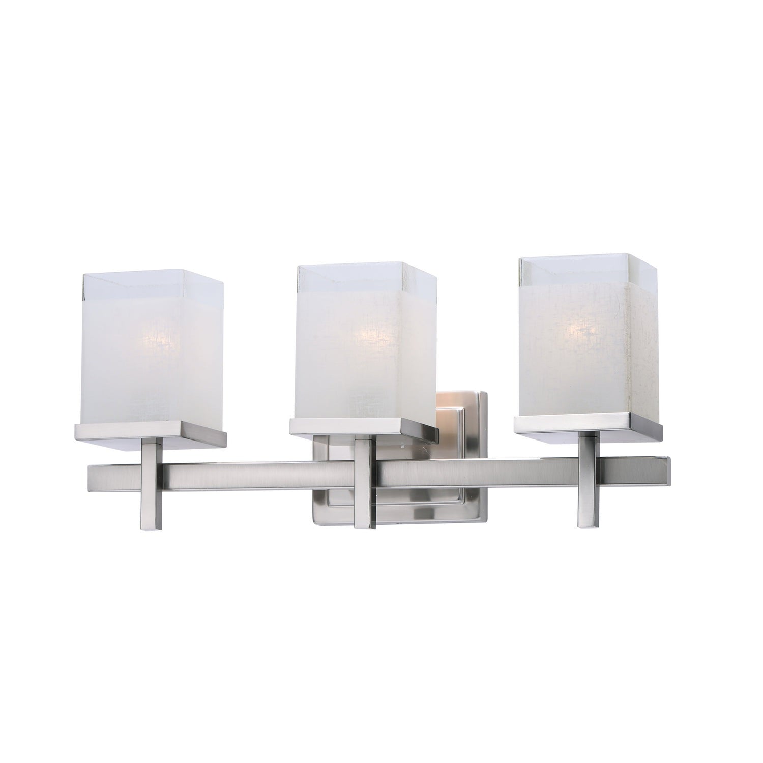 Maxim - 2153LNSN - Three Light Bath Vanity - Tetra - Satin Nickel
