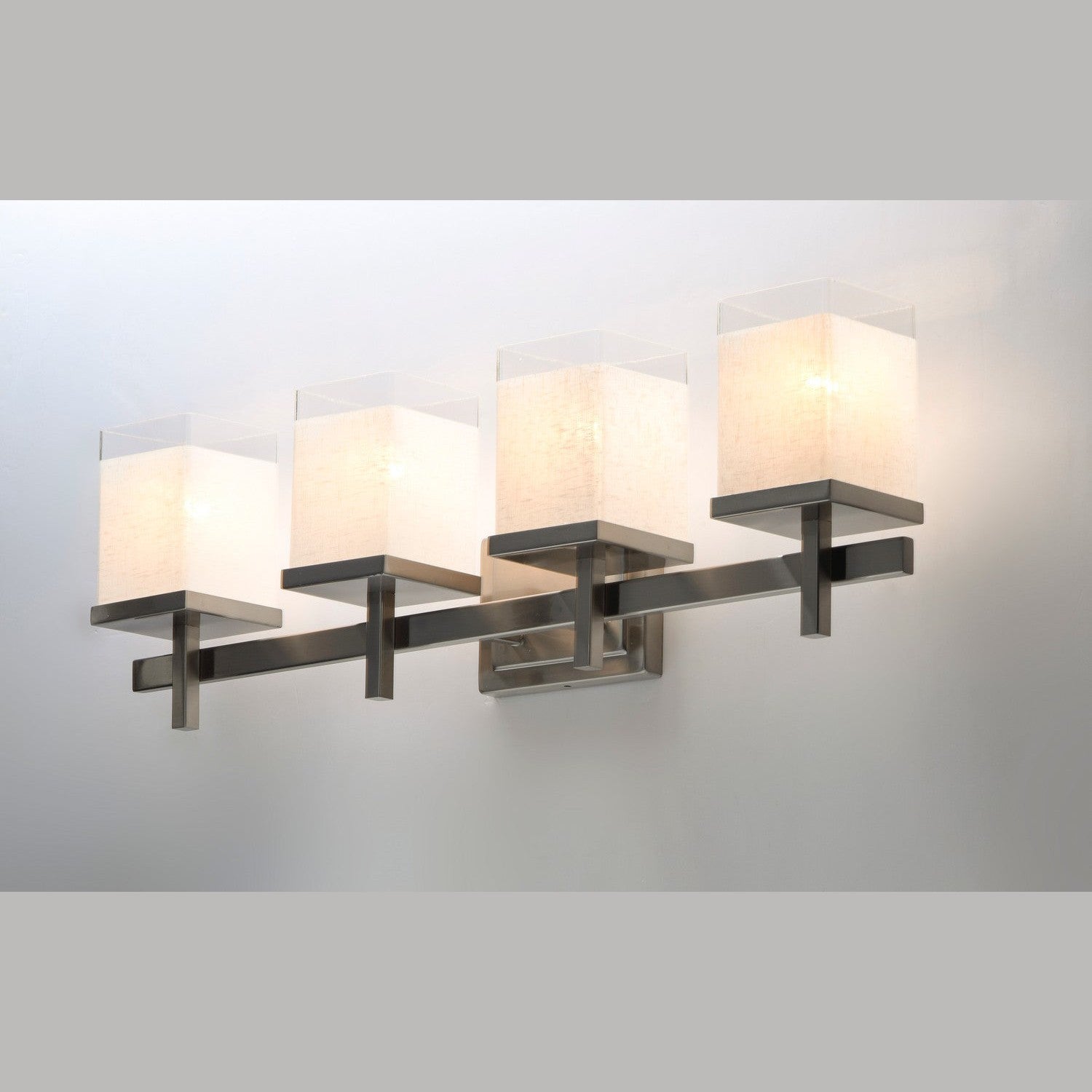 Maxim - 2154LNSN - Four Light Bath Vanity - Tetra - Satin Nickel