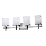 Maxim - 2154LNSN - Four Light Bath Vanity - Tetra - Satin Nickel