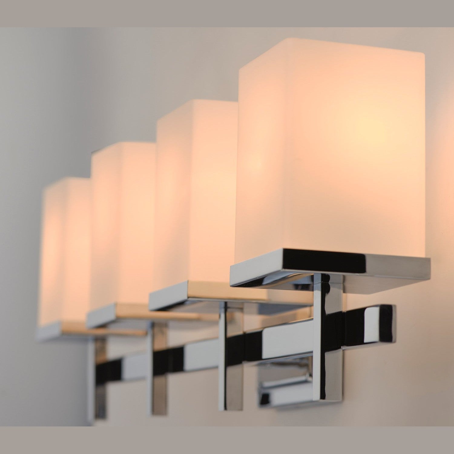 Maxim - 2154SWPC - Four Light Bath Vanity - Tetra - Polished Chrome