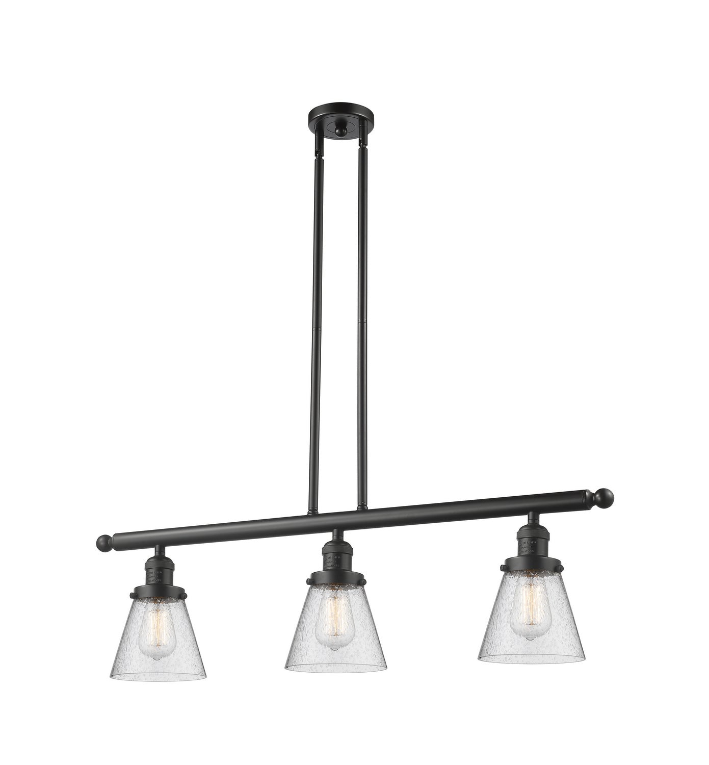 Innovations - 213-OB-G64 - Three Light Island Pendant - Franklin Restoration - Oil Rubbed Bronze
