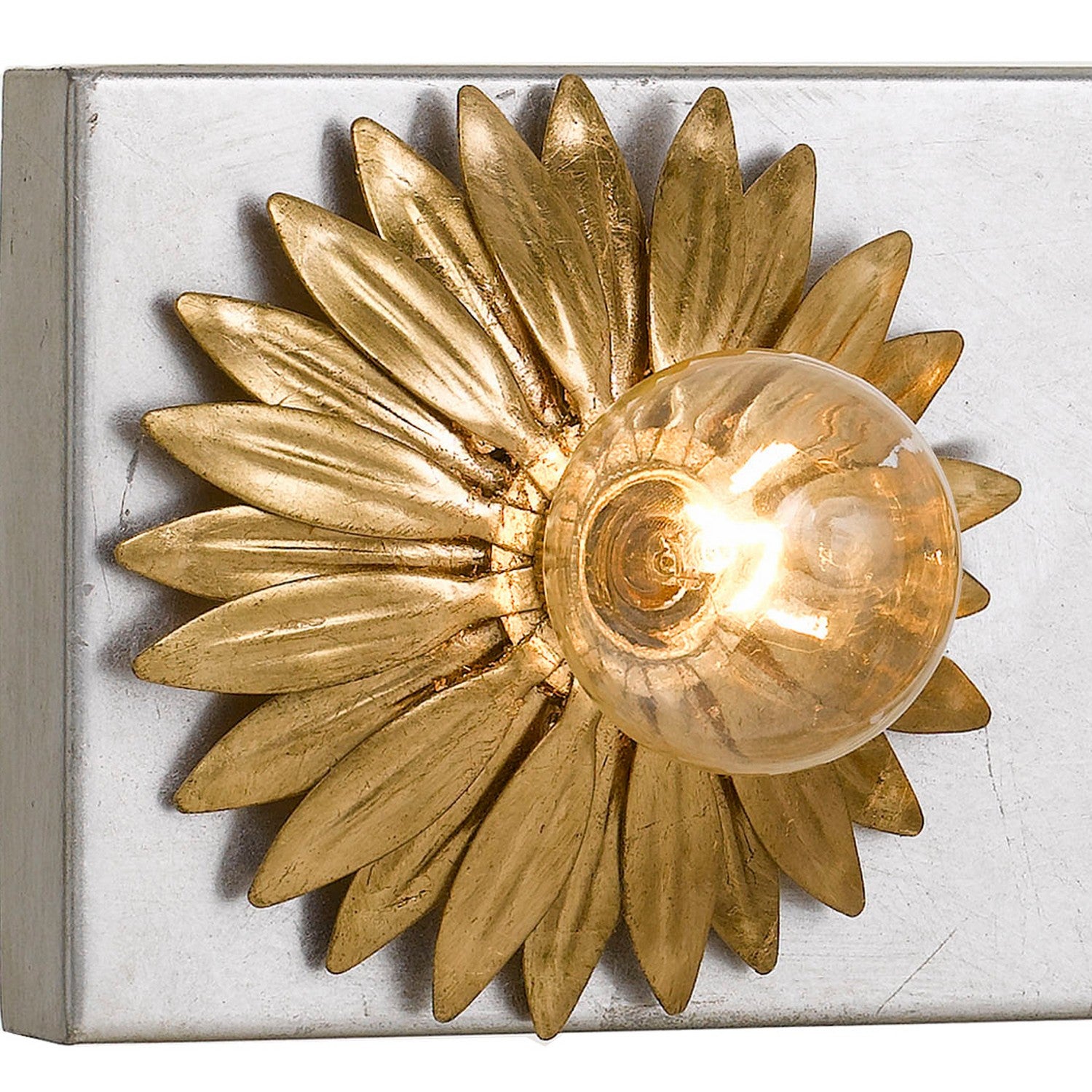 Crystorama - 503-GA-SA - Three Light Bathroom Vanity - Broche - Antique Gold + Antique Silver