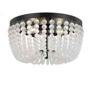 Crystorama - 600-MK - Three Light Flush Mount - Rylee - Matte Black