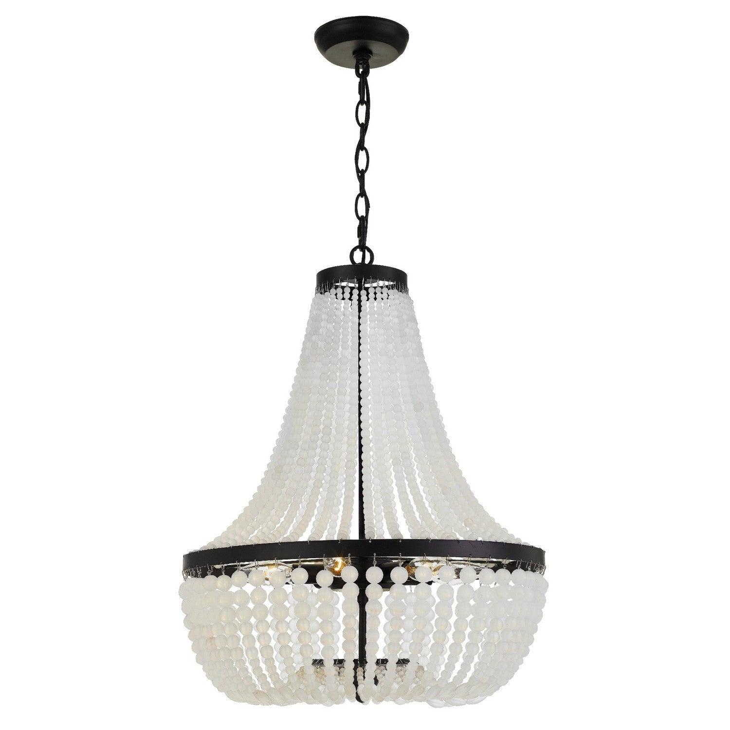 Crystorama - 608-MK - Six Light Chandelier - Rylee - Matte Black