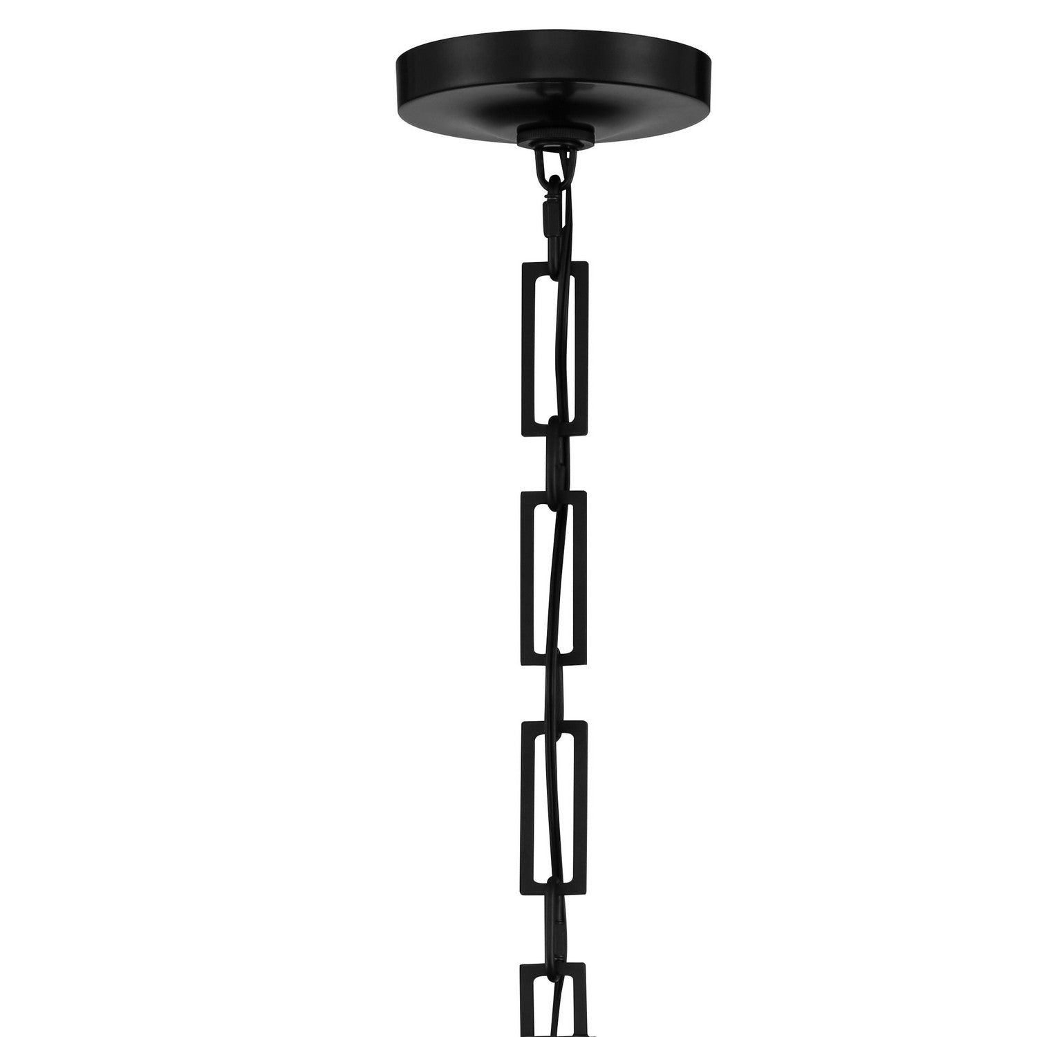 Crystorama - 8683-MK-WH - One Light Chandelier - Alston - Matte Black + White