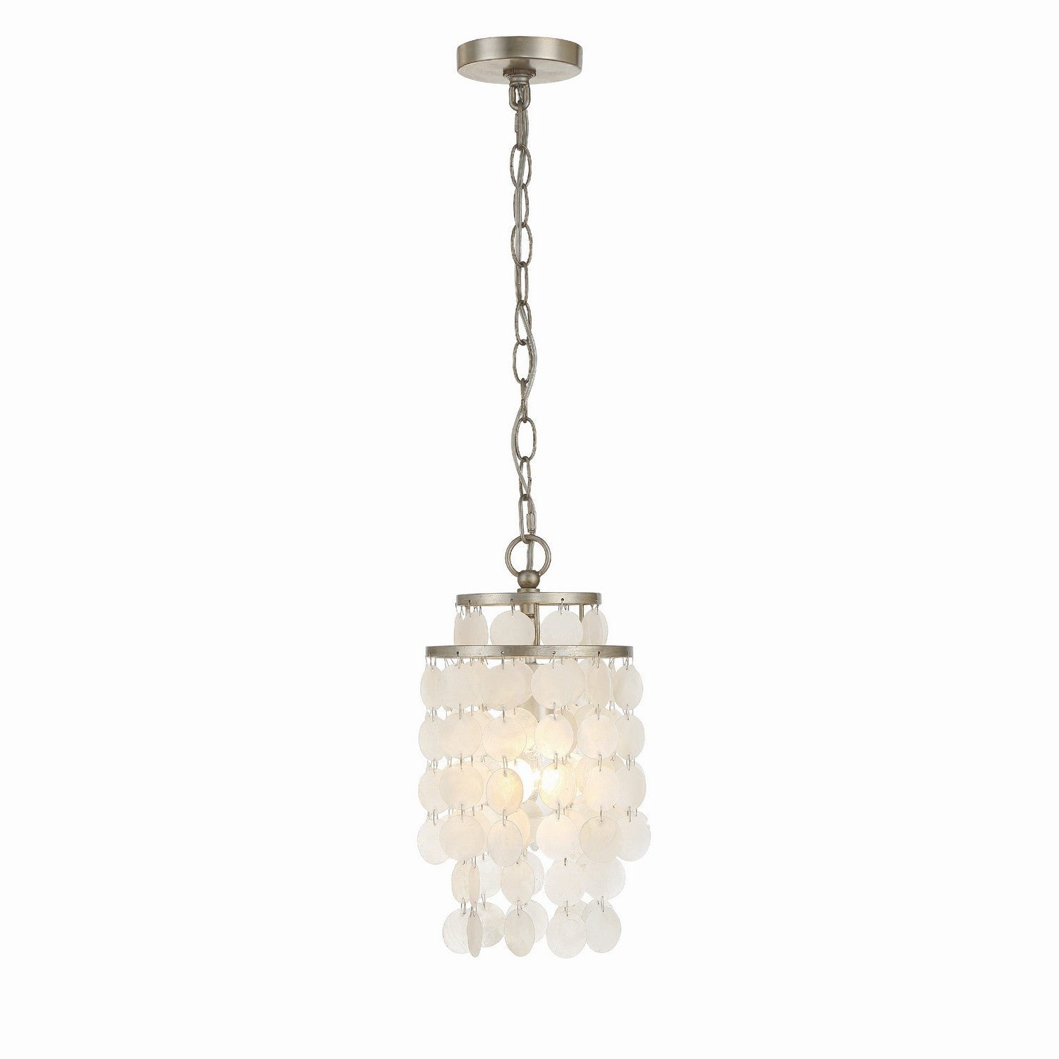 Crystorama - BRI-3000-SA - One Light Mini Chandelier - Brielle - Antique Silver
