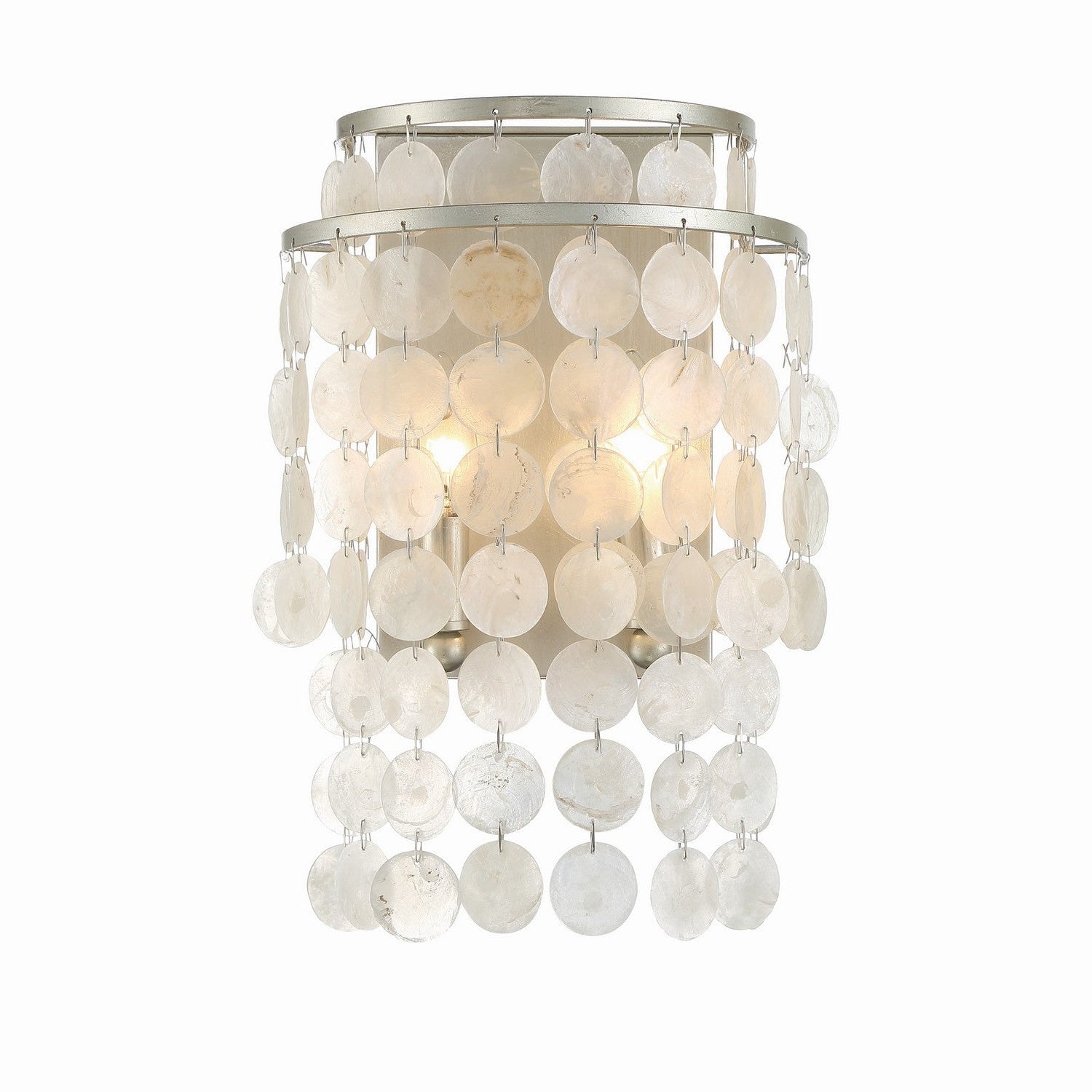 Crystorama - BRI-3002-SA - Two Light Wall Sconce - Brielle - Antique Silver