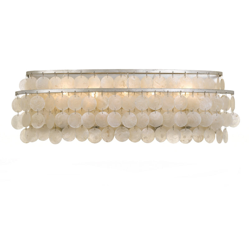 Crystorama - BRI-3005-SA - Five Light Bathroom Vanity - Brielle - Antique Silver