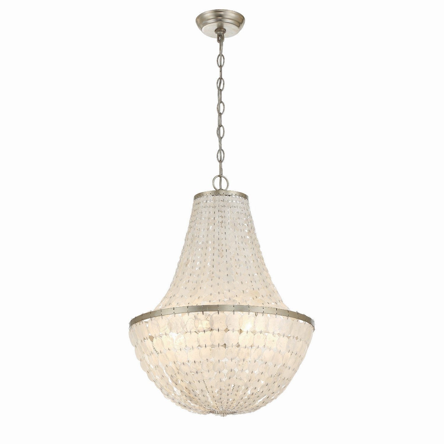 Crystorama - BRI-3006-SA - Six Light Chandelier - Brielle - Antique Silver