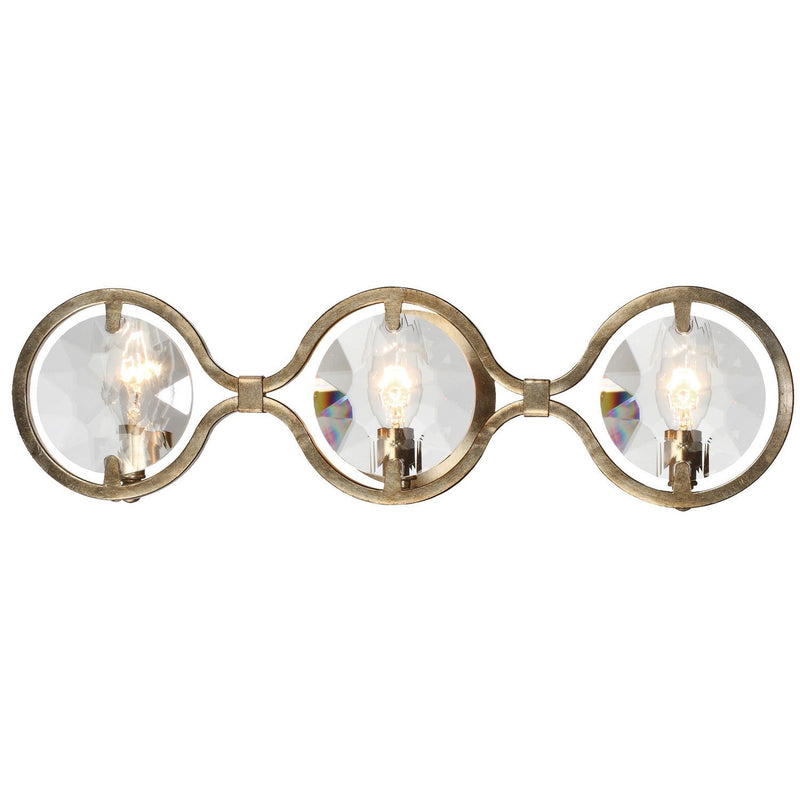 Crystorama - QUI-7623-DT - Three Light Bathroom Vanity - Quincy - Distressed Twilight