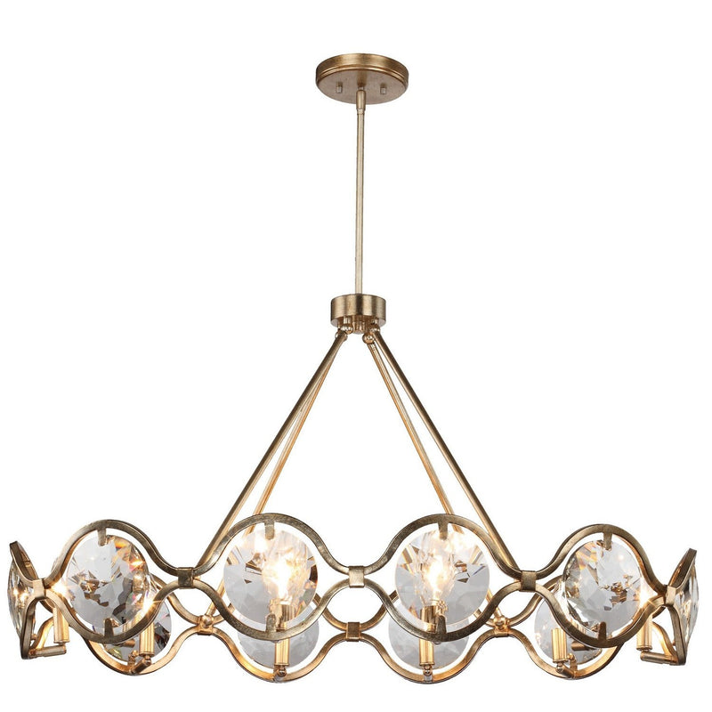 Crystorama - QUI-7629-DT - Ten Light Chandelier - Quincy - Distressed Twilight