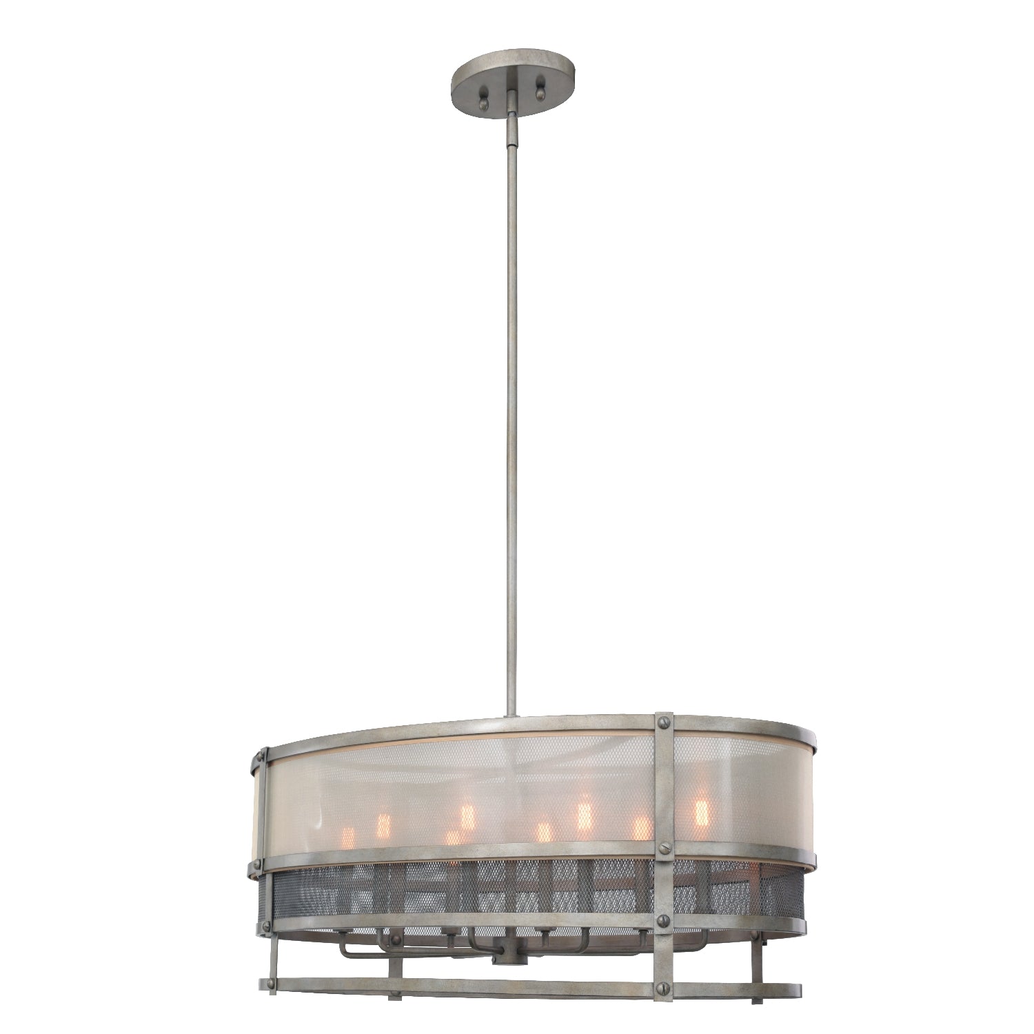 Kalco - 503654BJT - Eight Light Pendant - Delano - Bronze Jewel Tone
