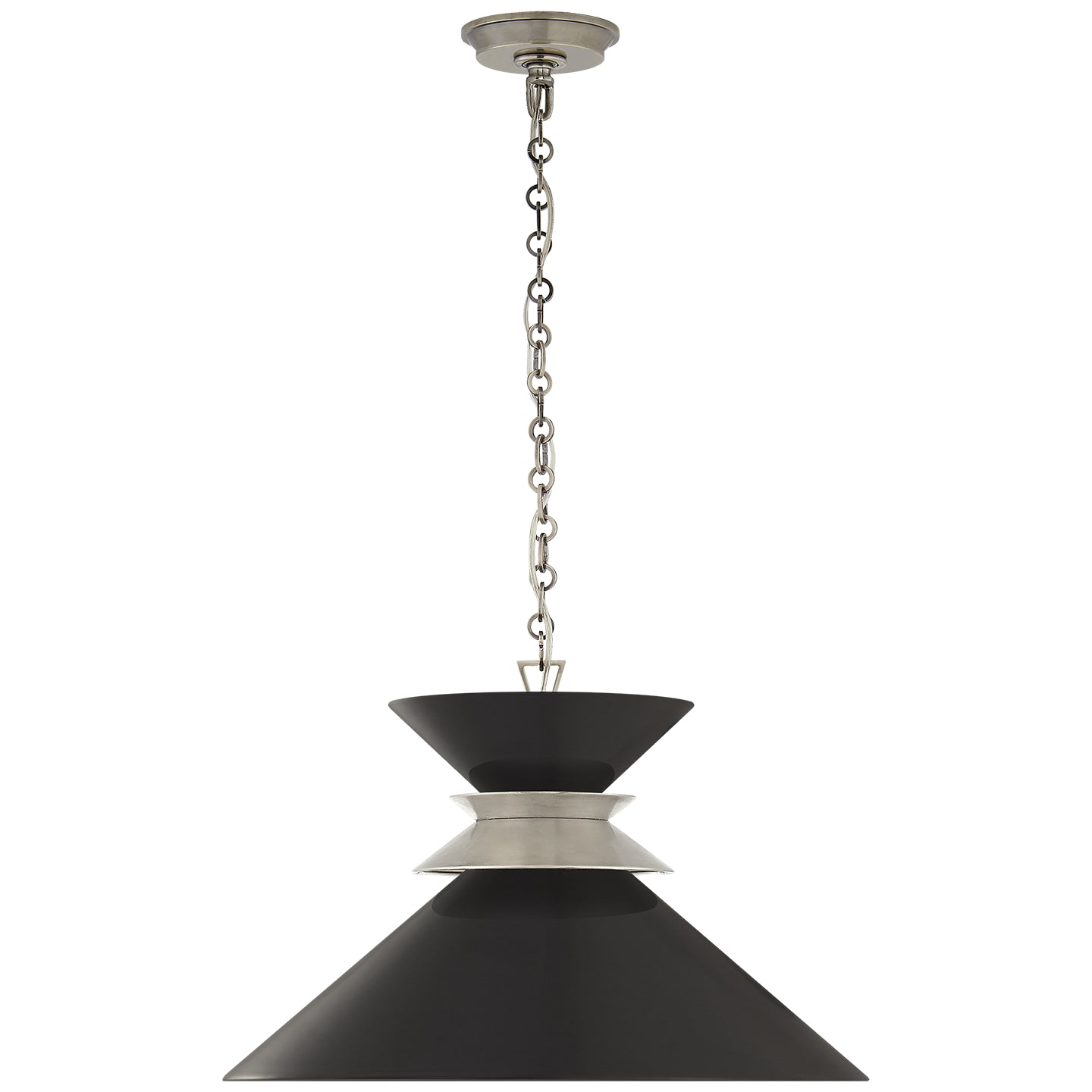 Visual Comfort Signature - CHC 5245AN-BLK - One Light Pendant - Alborg - Antique Nickel