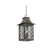 Kalco - 404250AGB - Three Light Hanging Lantern - Monterey Outdoor - Aged Bronze