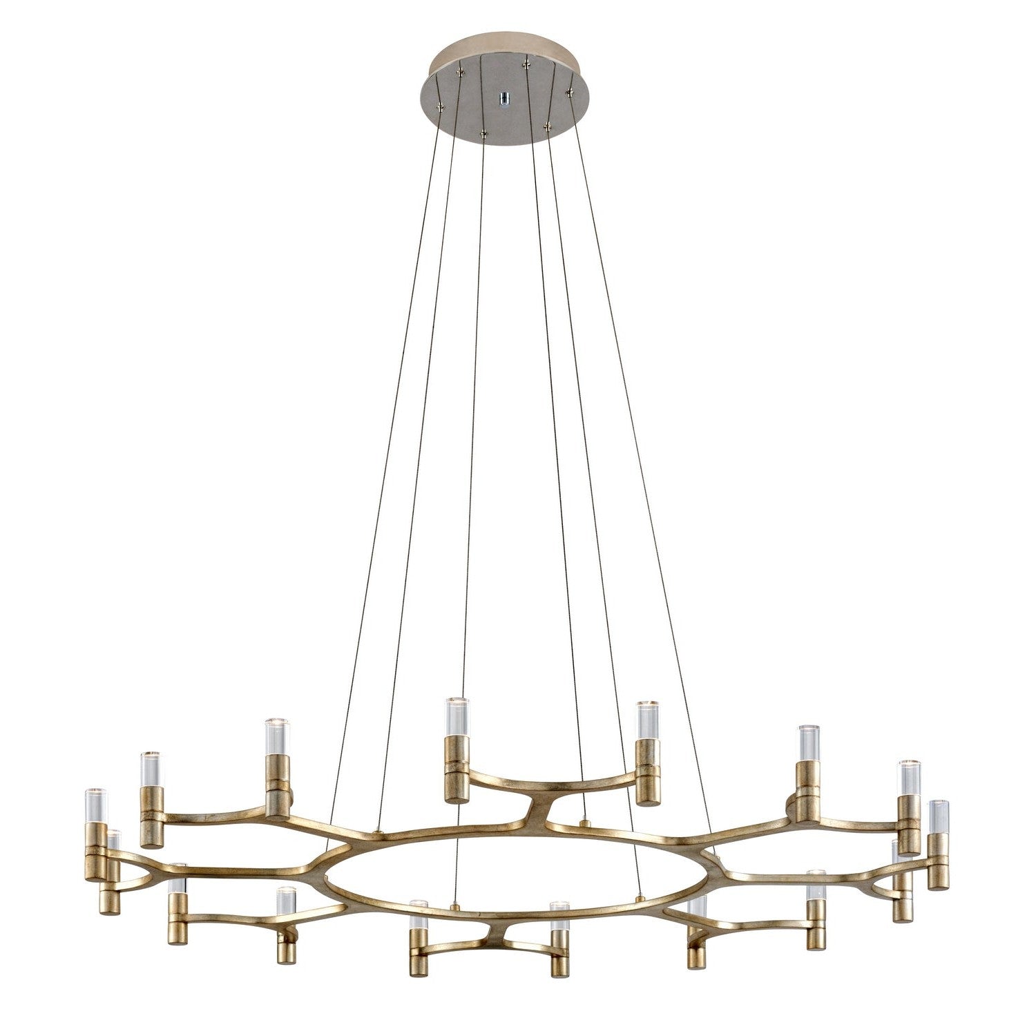 Corbett Lighting - 258-016-WSL - LED Chandelier - Nexus - Warm Silver Leaf
