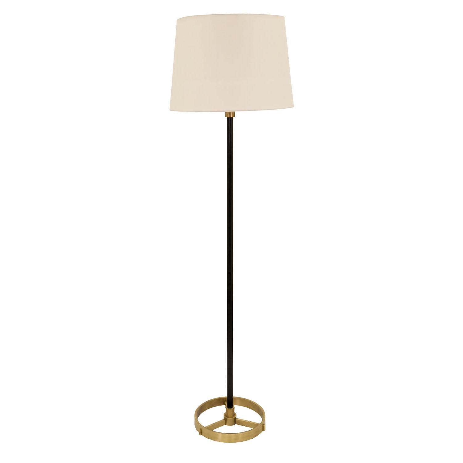 House of Troy - M600-BLKAB - One Light Floor Lamp - Morgan - Black/Antique Brass