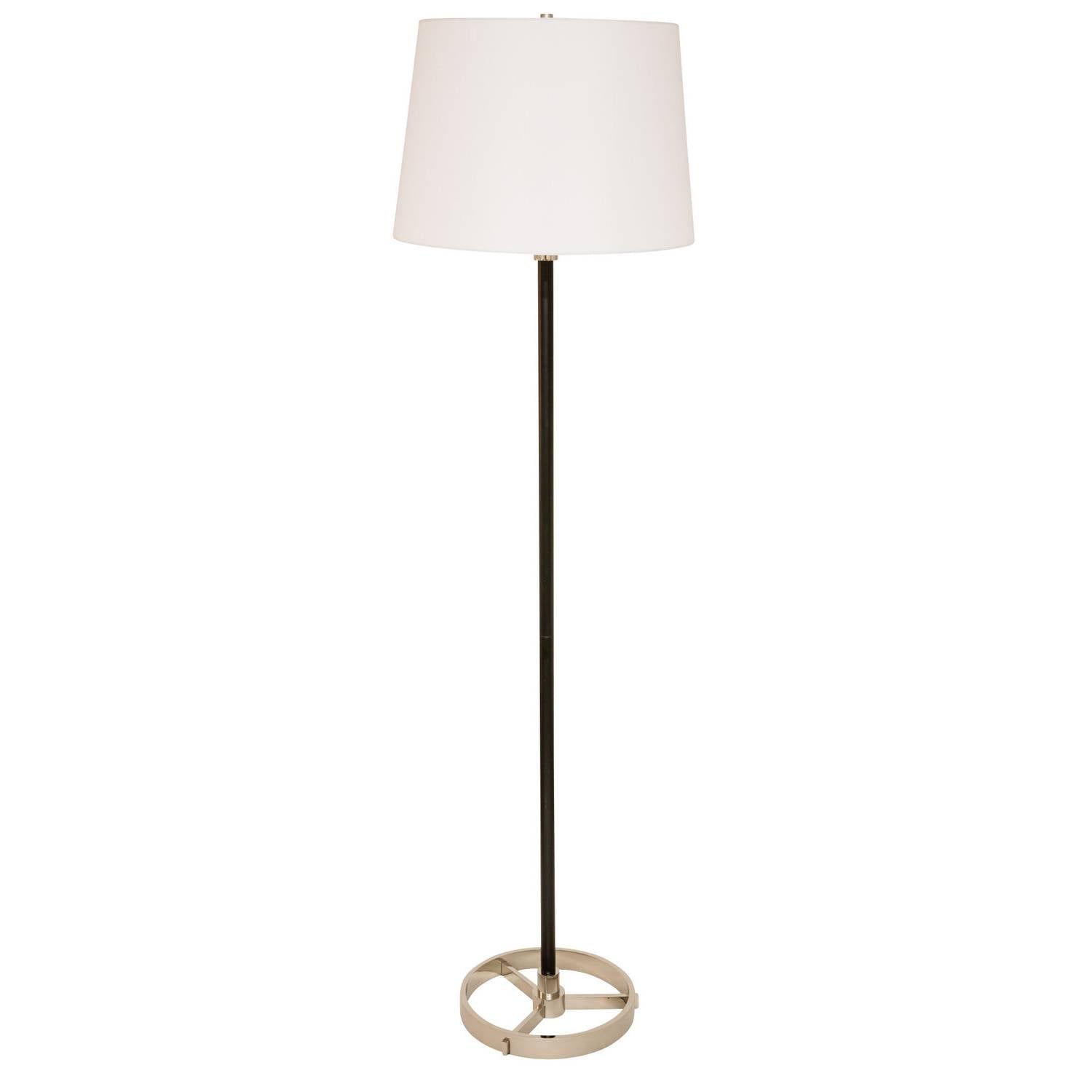 House of Troy - M600-BLKPN - One Light Floor Lamp - Morgan - Black With Polished Nickel