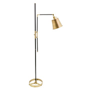 House of Troy - M601-BLKAB - One Light Floor Lamp - Morgan - Black/Antique Brass