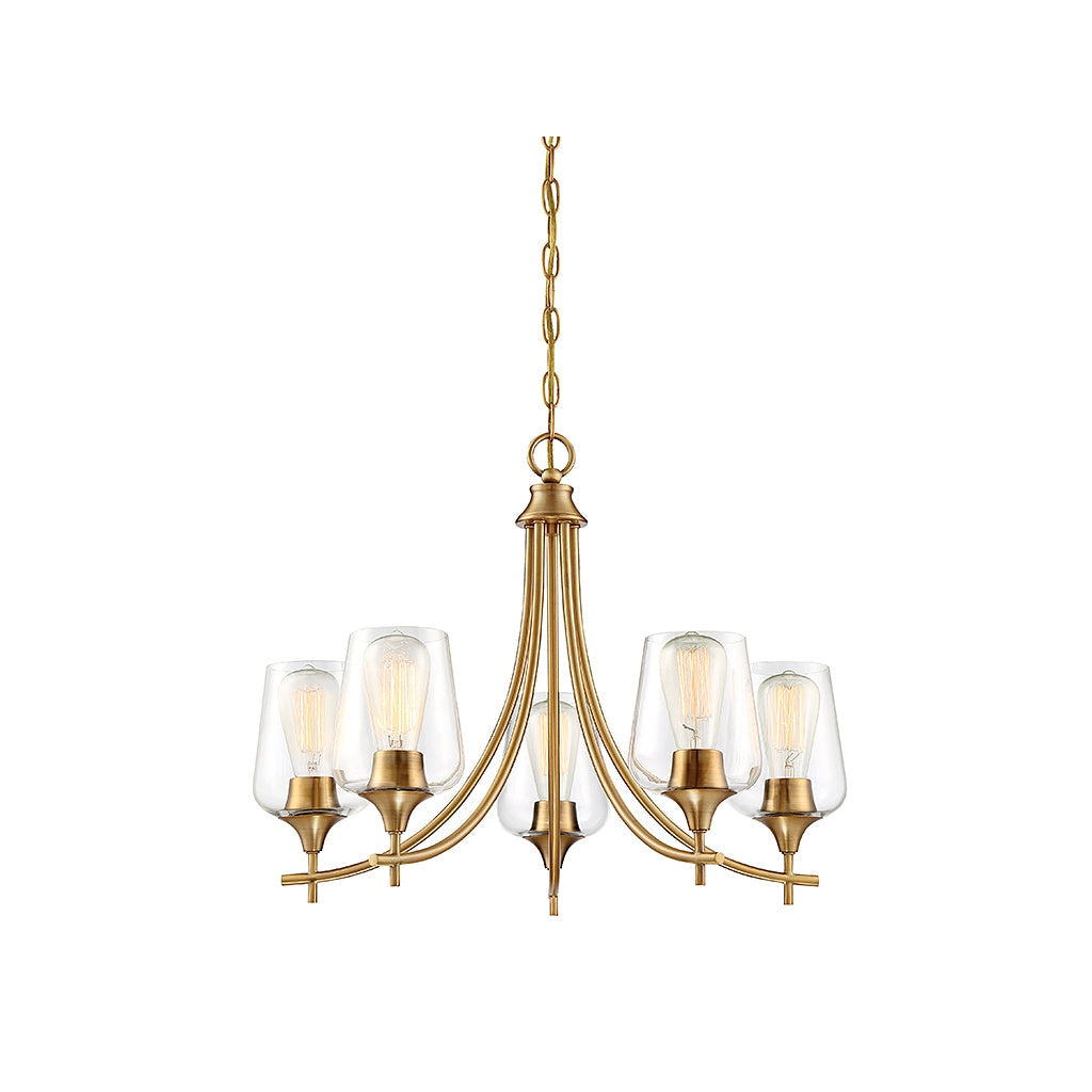 Savoy House - 1-4032-5-322 - Five Light Chandelier - Octave - Warm Brass