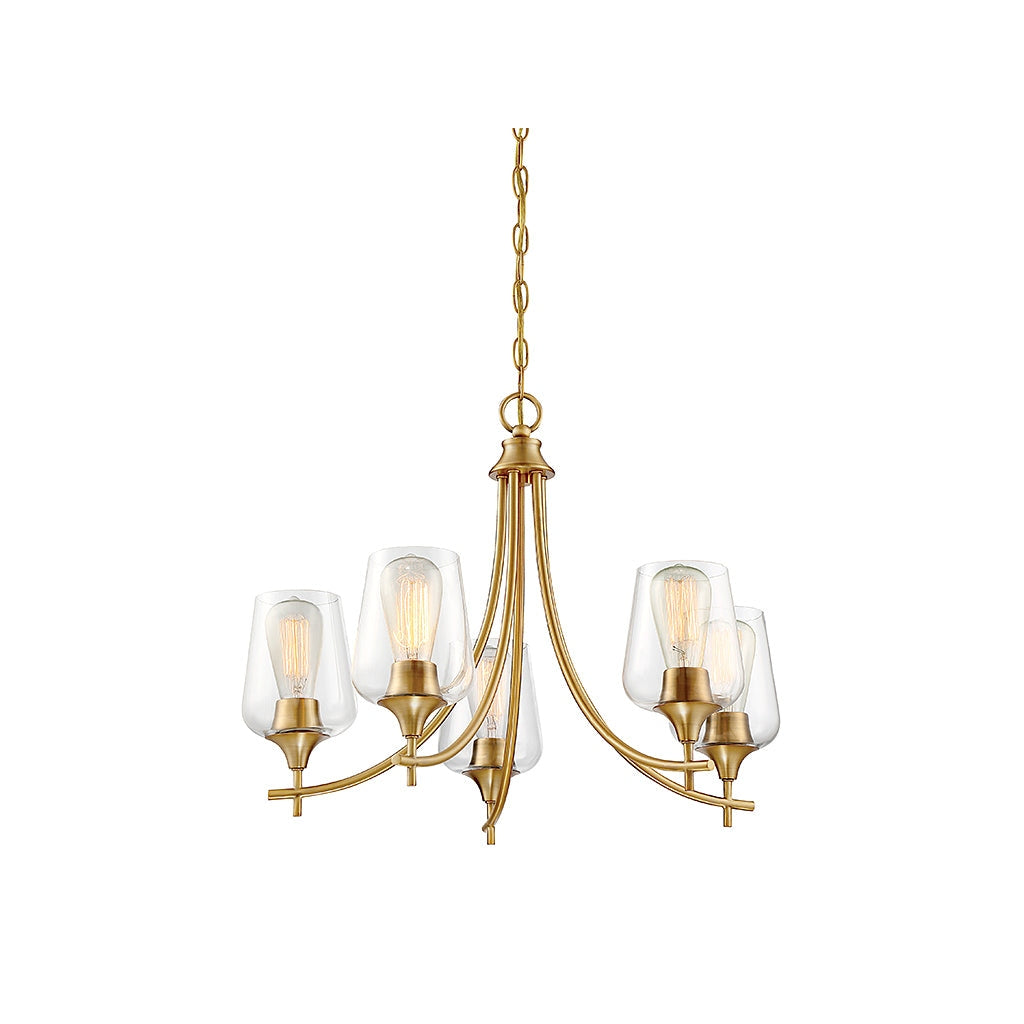 Savoy House - 1-4032-5-322 - Five Light Chandelier - Octave - Warm Brass