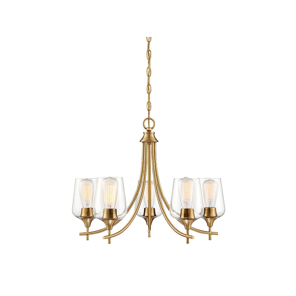 Savoy House - 1-4032-5-322 - Five Light Chandelier - Octave - Warm Brass