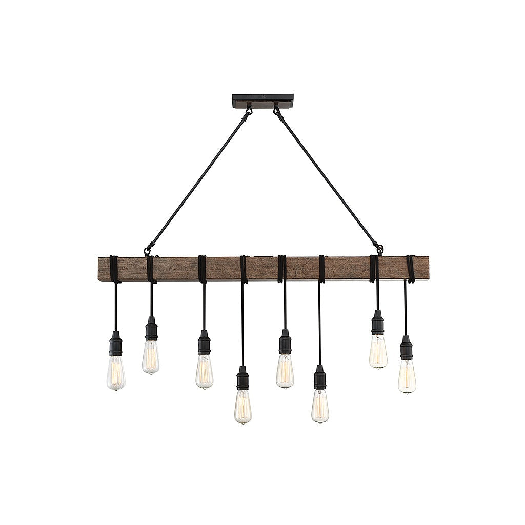 Savoy House - 1-990-8-41 - Eight Light Linear Chandelier - Burgess - Durango