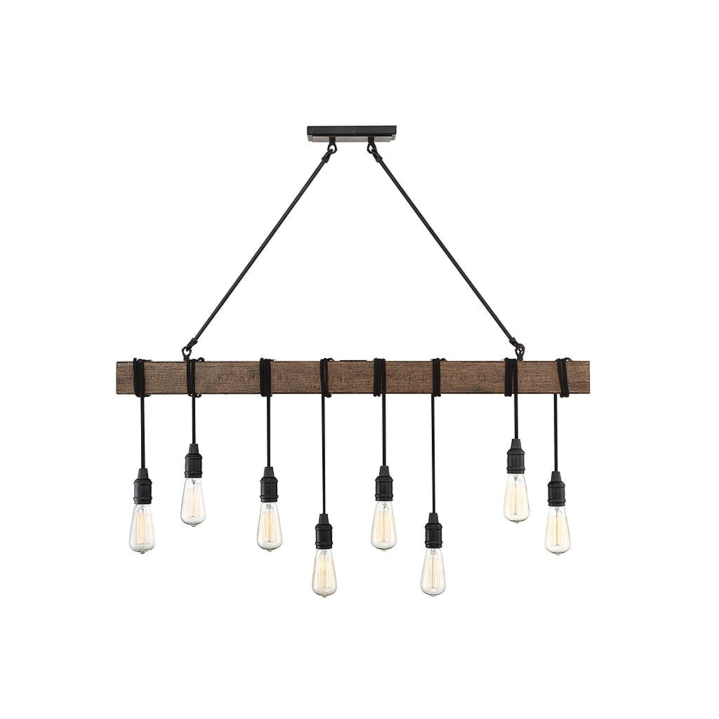 Savoy House - 1-990-8-41 - Eight Light Linear Chandelier - Burgess - Durango