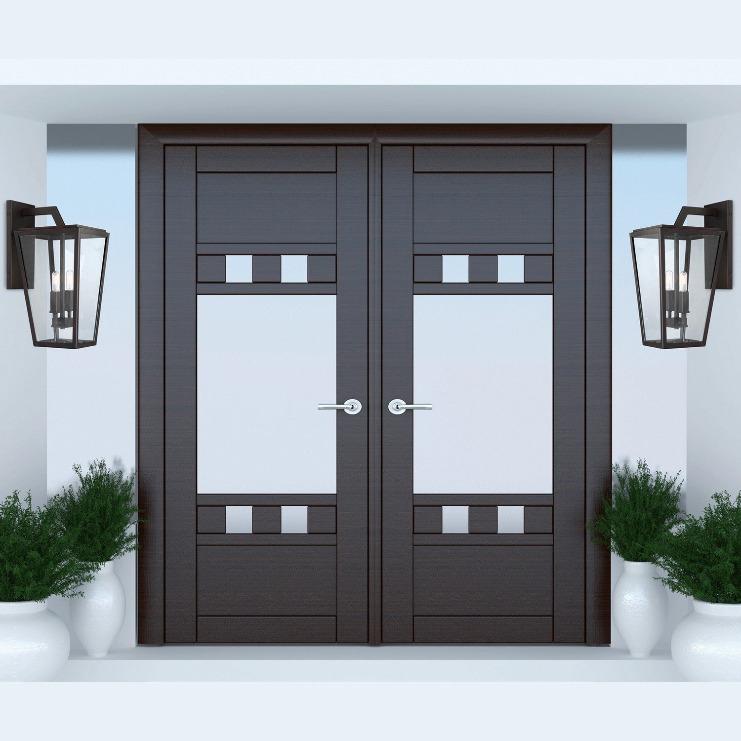 Savoy House - 5-548-13 - Two Light Wall Lantern - Milton - English Bronze