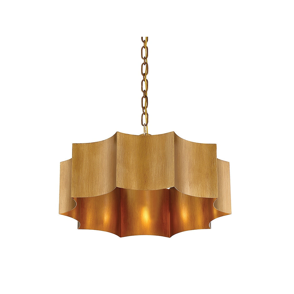 Savoy House - 7-100-3-54 - Three Light Pendant - Shelby - Gold Patina