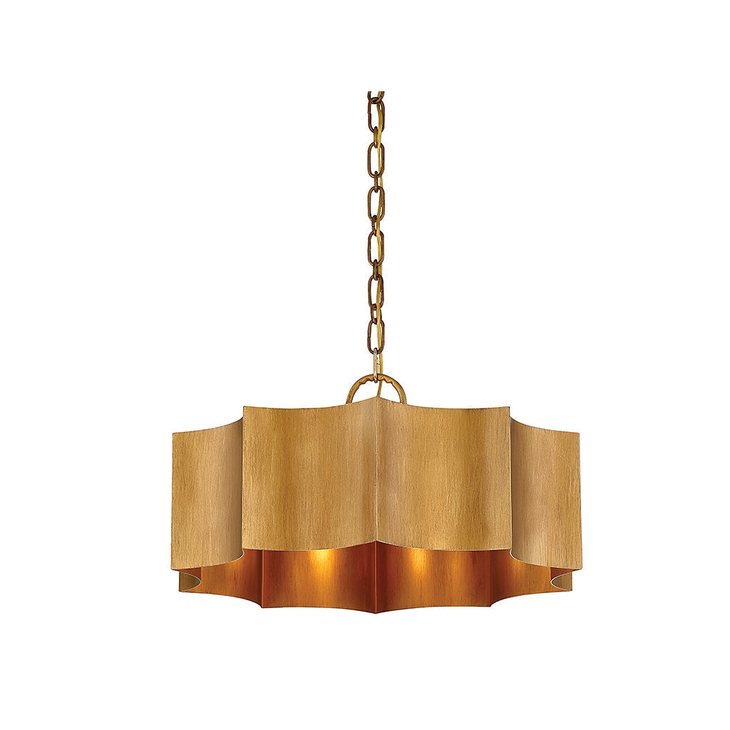 Savoy House - 7-100-3-54 - Three Light Pendant - Shelby - Gold Patina
