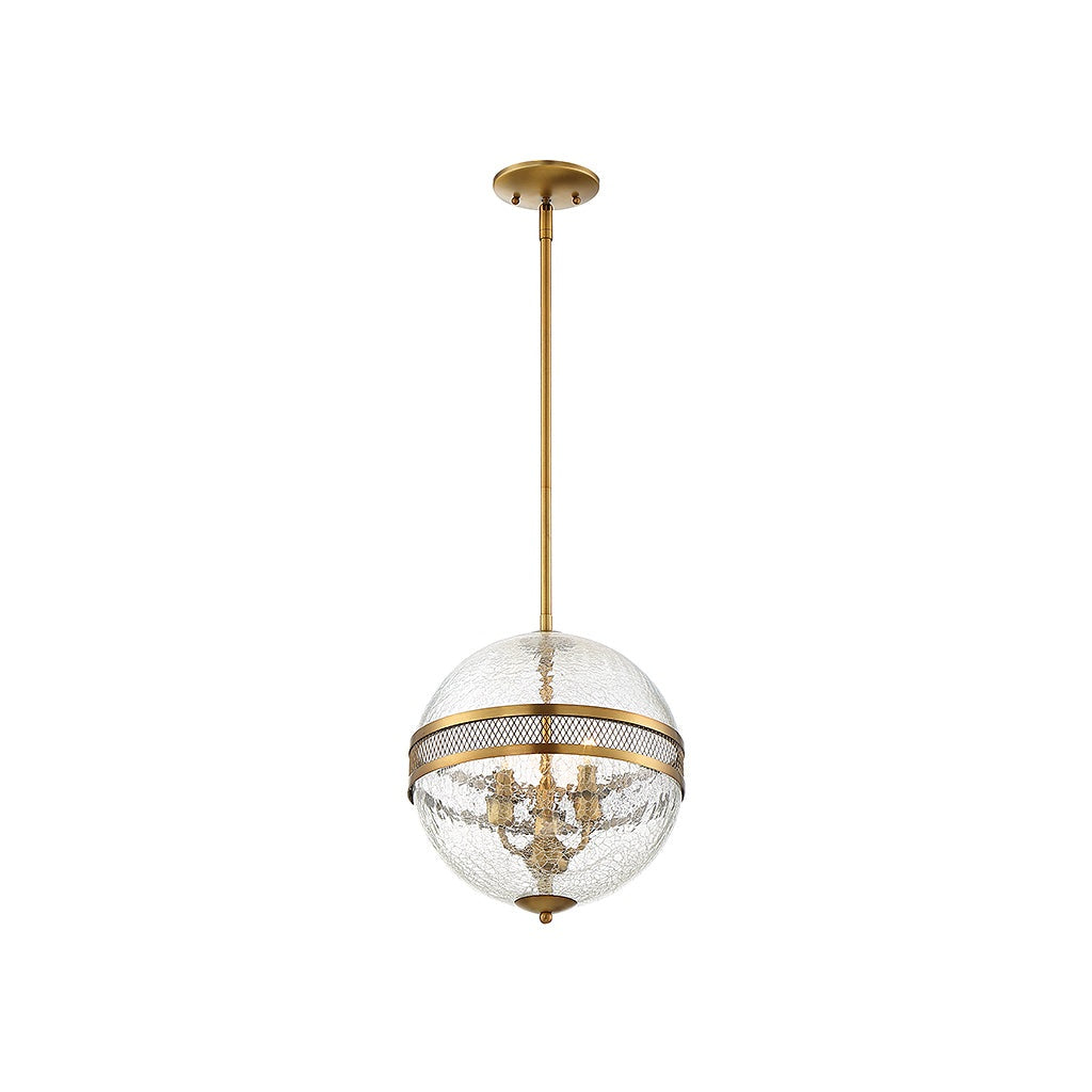 Savoy House - 7-200-3-322 - Three Light Pendant - Stirling - Warm Brass
