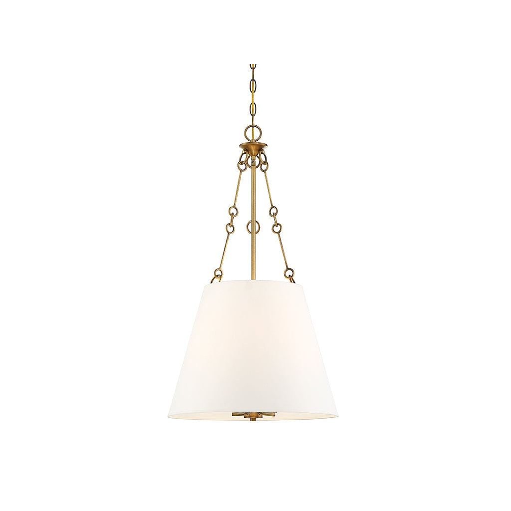 Savoy House - 7-2201-4-322 - Four Light Pendant - Austin - Warm Brass