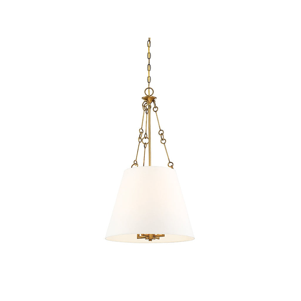 Savoy House - 7-2201-4-322 - Four Light Pendant - Austin - Warm Brass