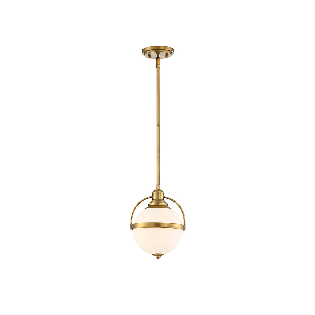 Savoy House - 7-3100-1-322 - One Light Pendant - Westbourne - Warm Brass