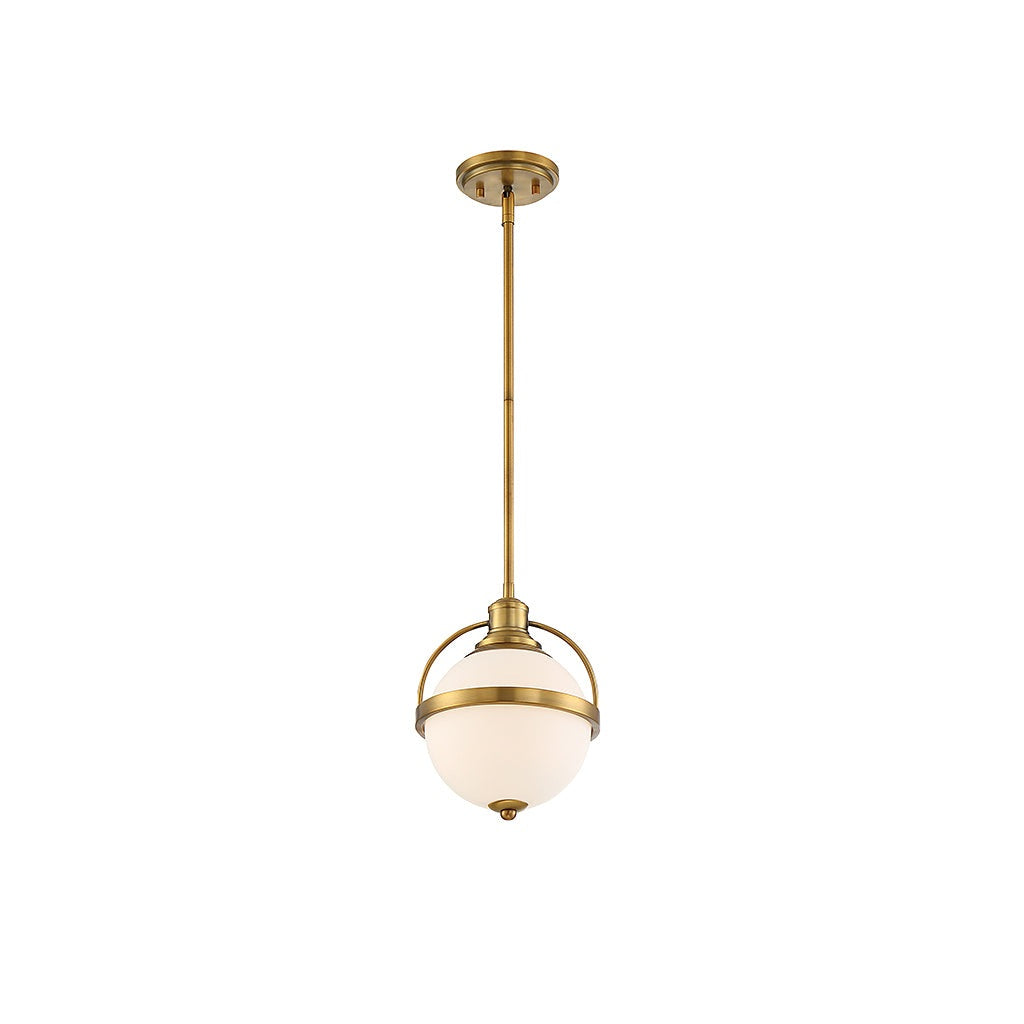 Savoy House - 7-3100-1-322 - One Light Pendant - Westbourne - Warm Brass