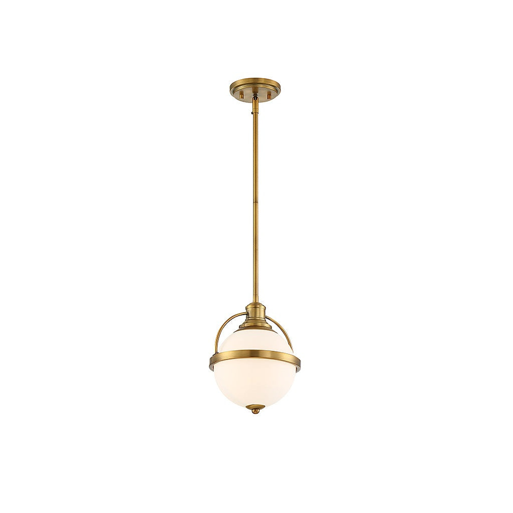 Savoy House - 7-3100-1-322 - One Light Pendant - Westbourne - Warm Brass