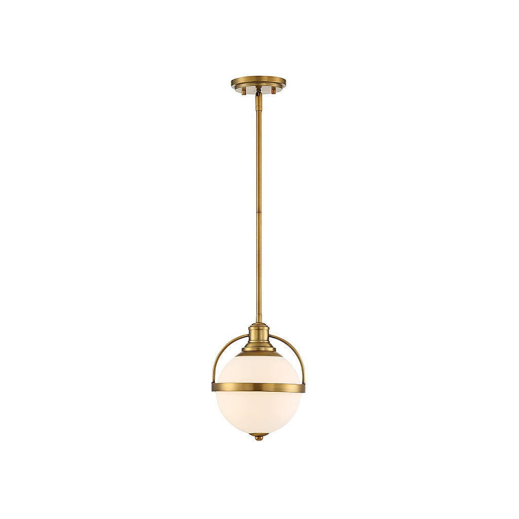 Savoy House - 7-3100-1-322 - One Light Pendant - Westbourne - Warm Brass