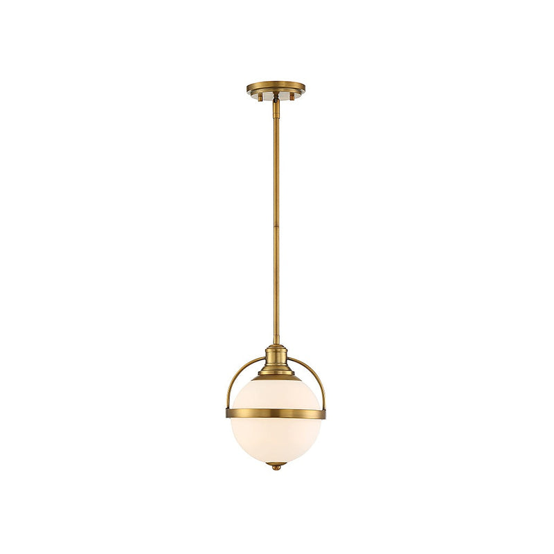 Savoy House - 7-3100-1-322 - One Light Pendant - Westbourne - Warm Brass