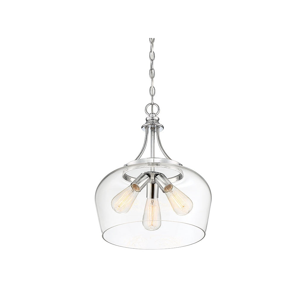 Savoy House - 7-4034-3-11 - Three Light Pendant - Octave - Polished Chrome