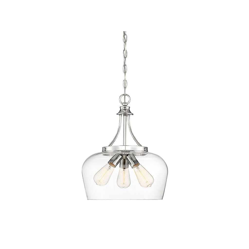 Savoy House - 7-4034-3-11 - Three Light Pendant - Octave - Polished Chrome