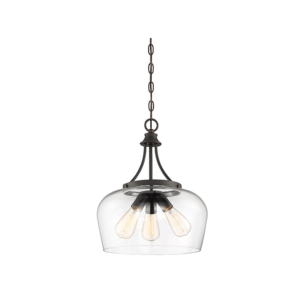 Savoy House - 7-4034-3-13 - Three Light Pendant - Octave - English Bronze
