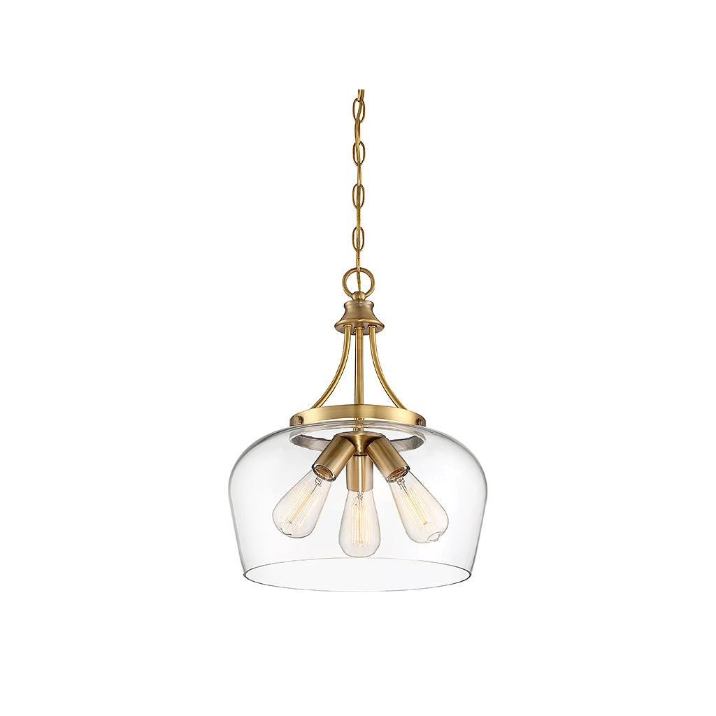 Savoy House - 7-4034-3-322 - Three Light Pendant - Octave - Warm Brass