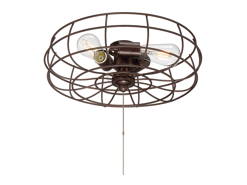 Meridian - M2028ORB - Three Light Fan Light Kit - Ratcliffe - Oil Rubbed Bronze
