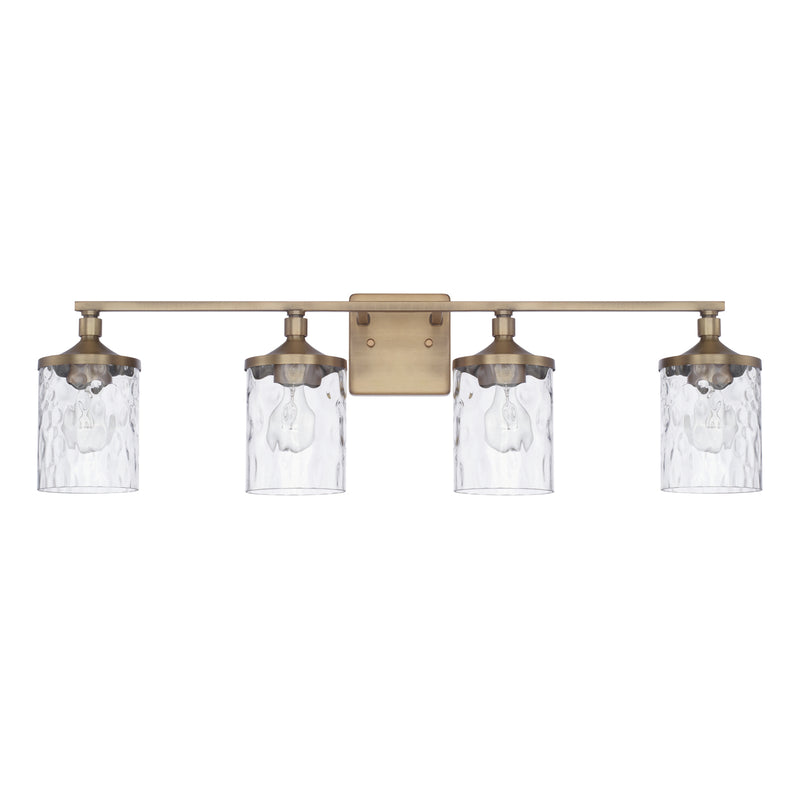 Capital Lighting - 128841AD-451 - Four Light Vanity - Colton - Aged Brass