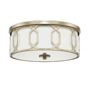 Capital Lighting - 228131WG-683 - Three Light Flush Mount - Opal - Winter Gold